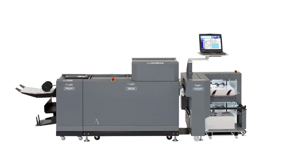 Confeccionador DBM-350 junto con el alimentador digital DSF-2200