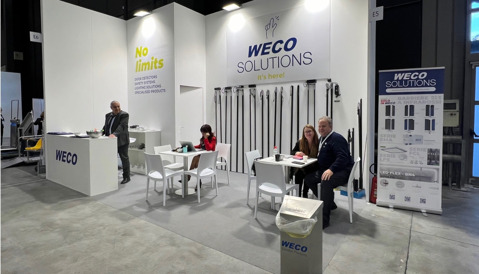 Weco particip en Lift Expo Italia con una seleccin de su amplia gama de barreras infrarrojas...