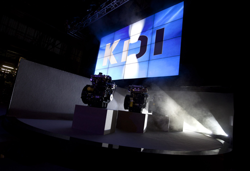 Momento en el que Lombardini mostr por primera vez al mundo sus nuevos motores KDI