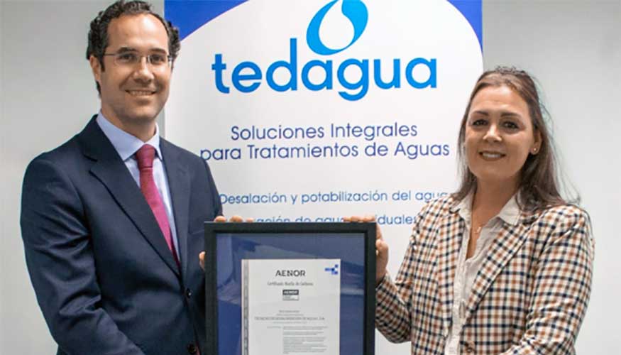 El acto de entrega de las certificaciones cont con la presencia de Silvia Ruano, responsable del departamento de Medioambiente de Tedagua...