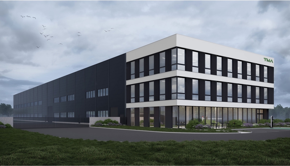 Representaci�n del edificio de oficinas y producci�n previsto en Gdansk (Foto: Tma Automation)