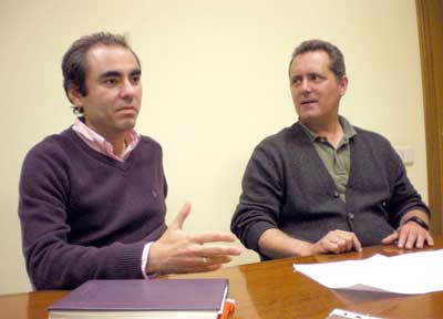 De izquierda a derecha, Jos Florentino lvarez y Javier Abati Miranda. Foto: L.A./Ficyt
