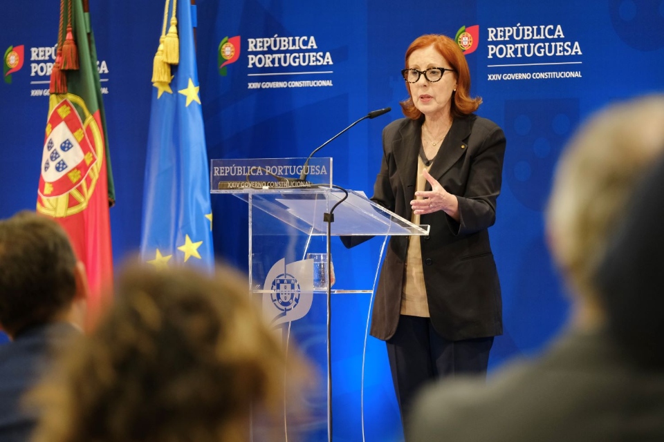 Ministra do Ambiente e Energia, Maria da Graa Carvalho, na conferncia do Conselho de Ministros, 4 outubro 2024 (Foto...