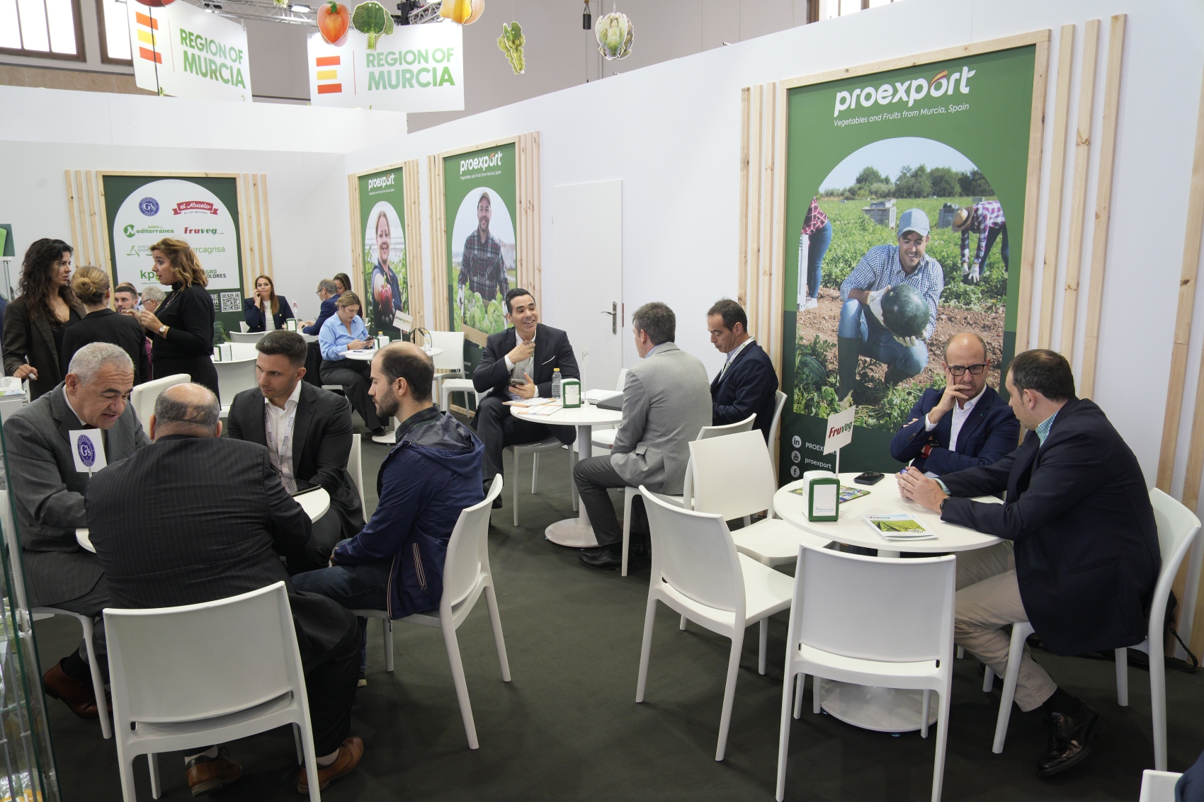 Imagen del stand de Proexport en una feria hortofrutcola