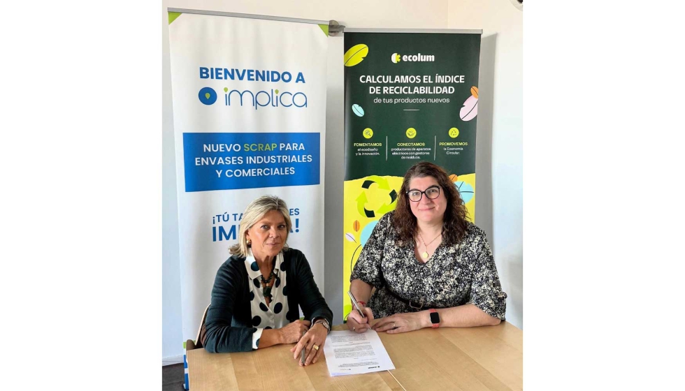 Pilar Vzquez, directora general de Ecolum, y la coordinadora de Implica, Laura Sanz de Siria