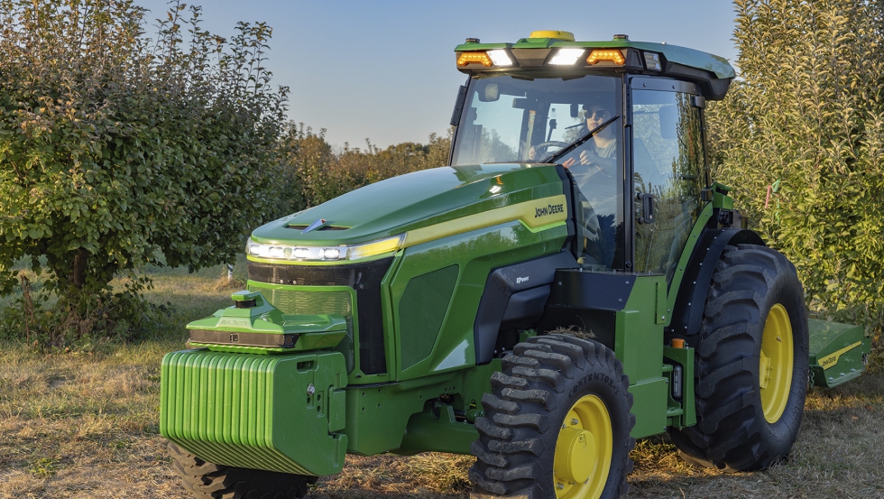 Prototipo de tractor con batera elctrica E-Power