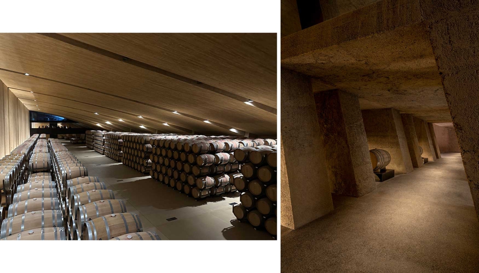Detalle de algunos espacios de esta singular bodega que son una maravilla arquitectónica... Detalle de algunos espacios de esta singular bodega que son una maravilla arquitectónica...