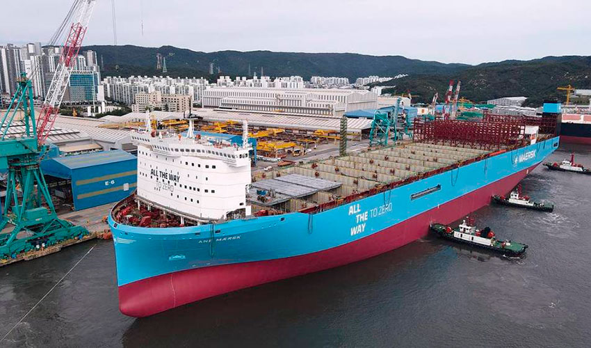 Portacontenedores dual de Maersk propulsado a metanol (Fuente: Maersk)