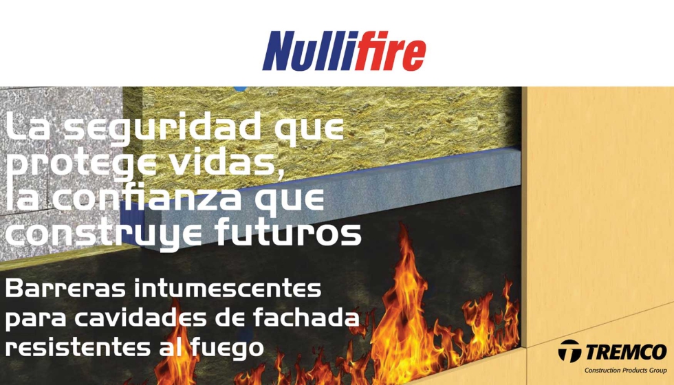 La gama de barreras intumescentes para cavidades de fachada de Nullifire ofrece proteccin contra incendios y cumple con las normativas...