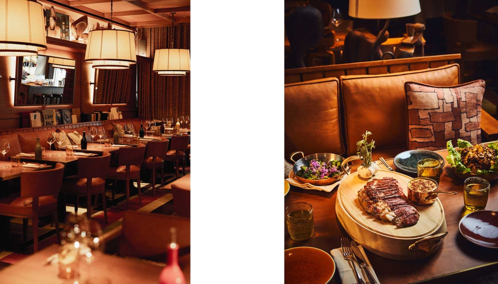 El restaurante acompa�a un men� mediterr�neo