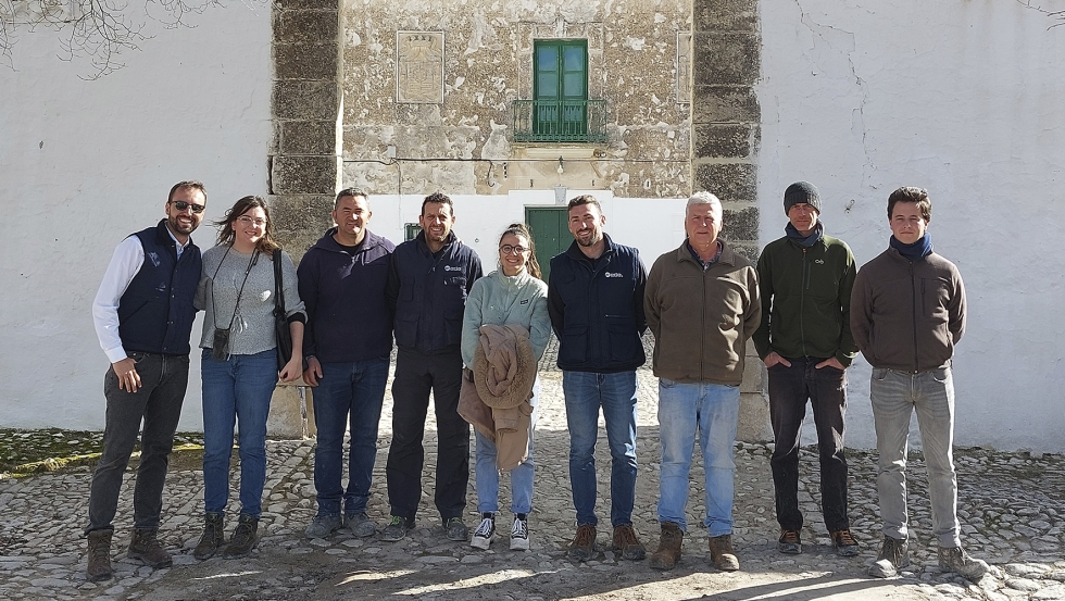 Participantes en el ensayo en la Finca Cortijo Guadiana