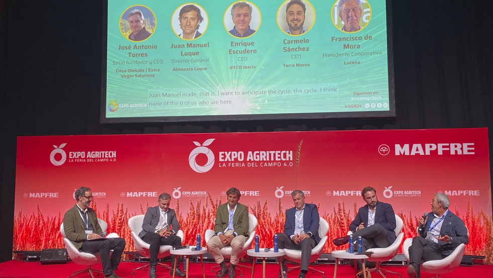 Mesa redonda sobre a evoluo dos preos do azeite na Expo Agritech 2024
