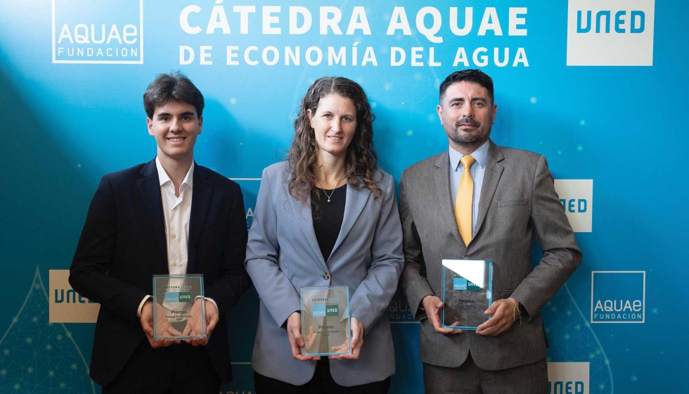 Los ganadores de los premios 2024 de la Ctedra Aquae de Economa del agua...