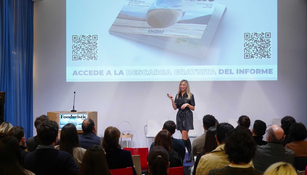 Beatriz Jacoste, directora de KM ZERO Food Innovation Hub, durante la presentacin de Foodturistic 25