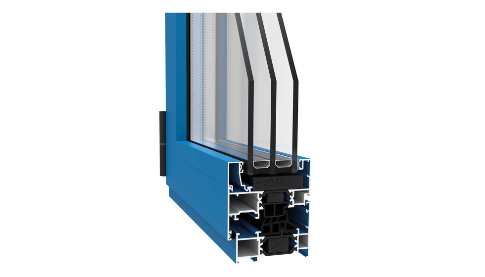 Serie NG71 de ITESAL en aluminio ETERNALUM 100% reciclado de posconsumo