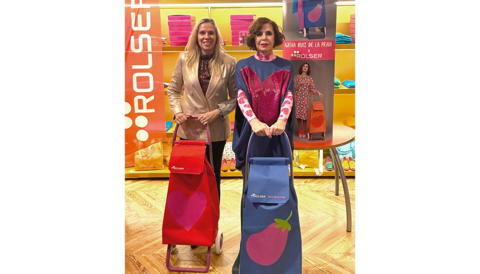 Mireia Server, CEO de Rolser, y Agatha Ruiz de la Prada