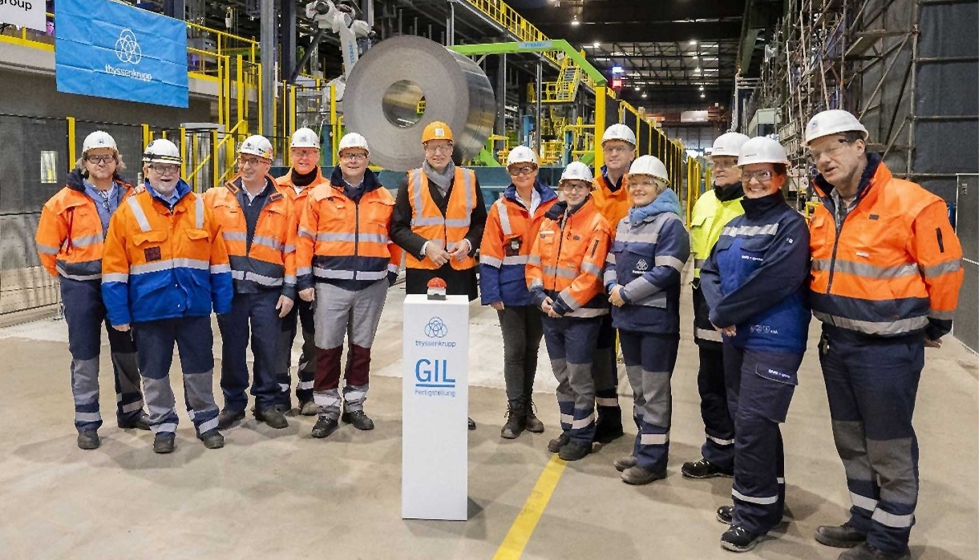 El equipo de thyssenkrupp Steel Europe y del grupo SMS se complace en poner en marcha la tecnologa pionera de la planta para la fabricacin de chapa...