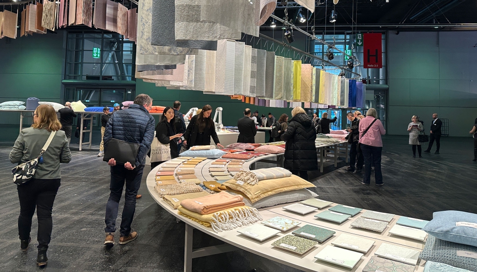 Panormica de la instalacin de Alcova en el Trend Arena de Heimtextil...