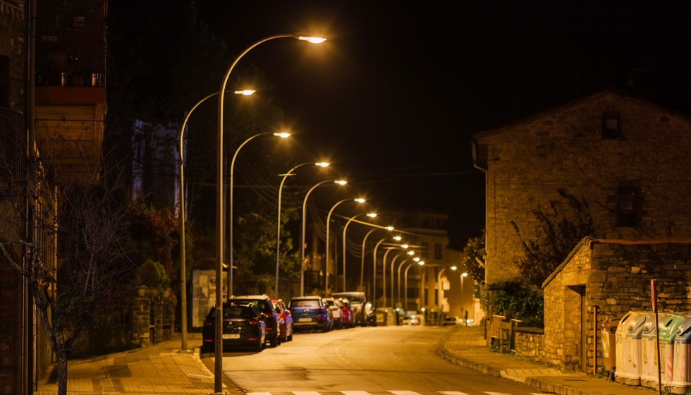 Iluminacin vial con Enur L, seguridad y sostenibilidad en las carreteras de Biescas