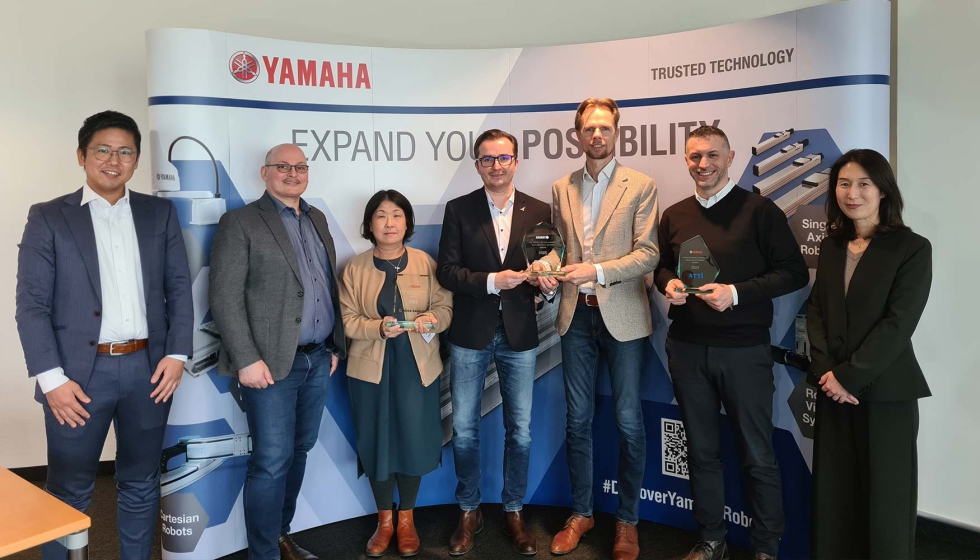 Ganadores del Premio al Distribuidor de la Seccin FA de Yamaha Robotics 2025