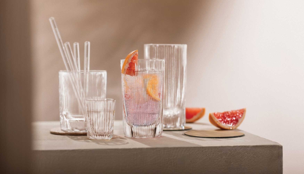 Copas de cristal tallado Fave. Foto: Zwiesel Glas