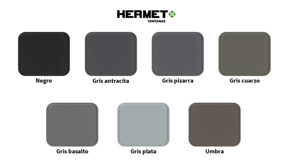 Os sete tons mate da nova gama Hermet 10