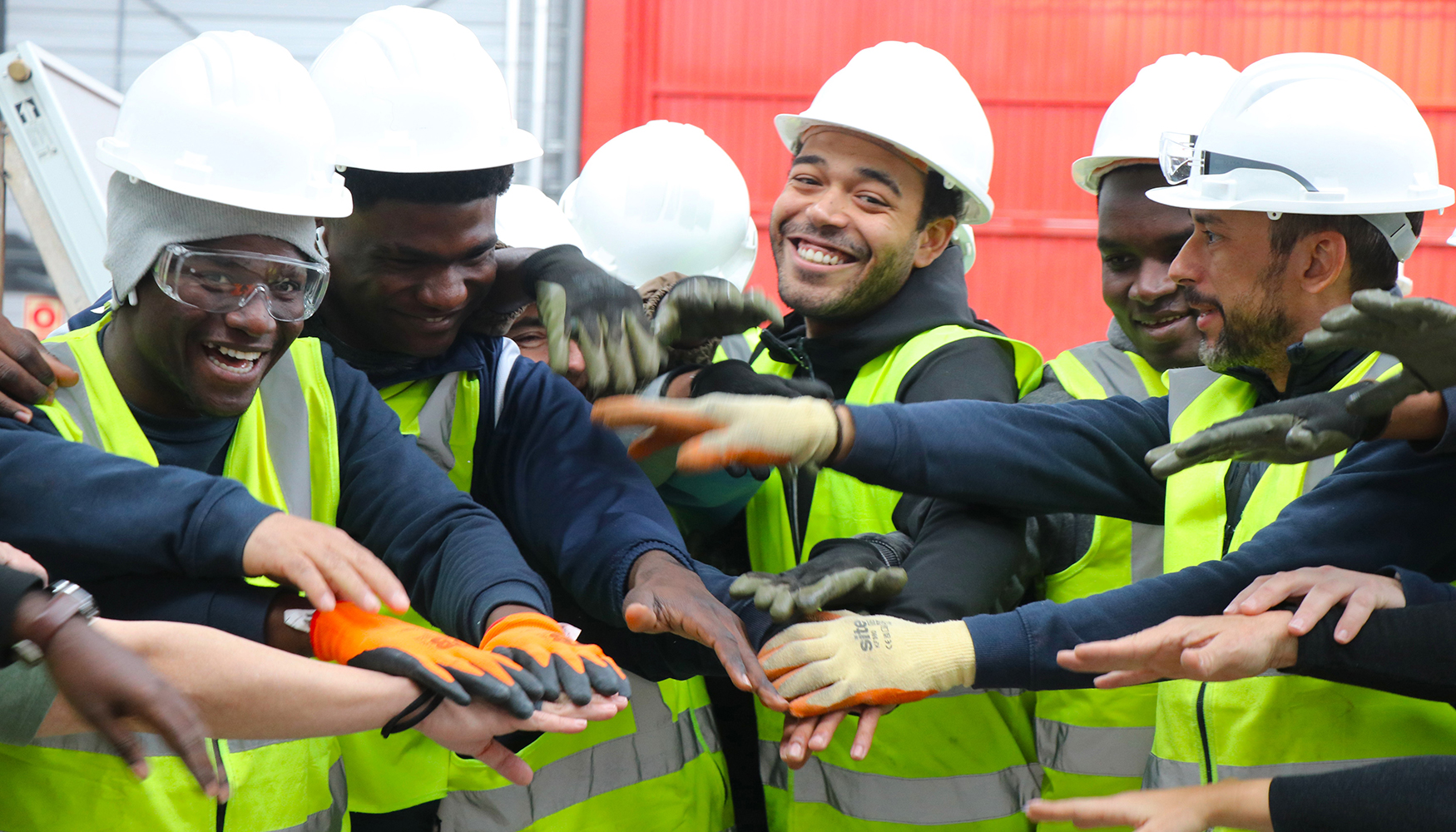 Alumnos de la Fundacin Laboral de la Construccin