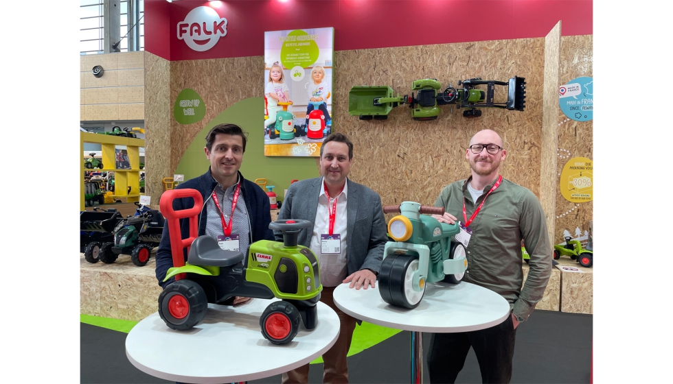 Ivain Sogno, CEO. Maxime Leroux, Sales Director y Mickael Petit, Marketing and Product Manager de Falk