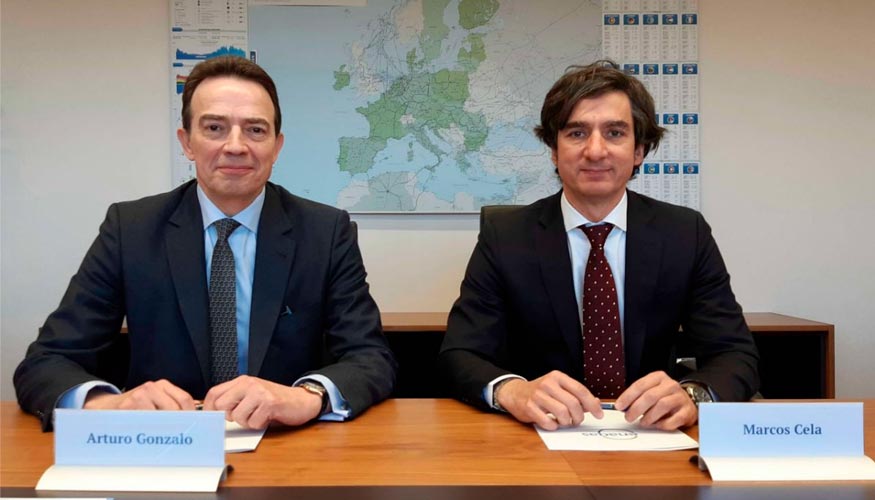 Arturo Gonzalo, consejero delegado de Enag�s y Marcos Cela, consejero delegado de Molins,