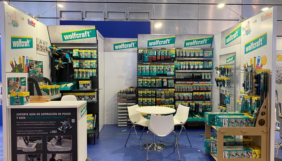 Stand de Wolfcraft en la feria BigMat 2024