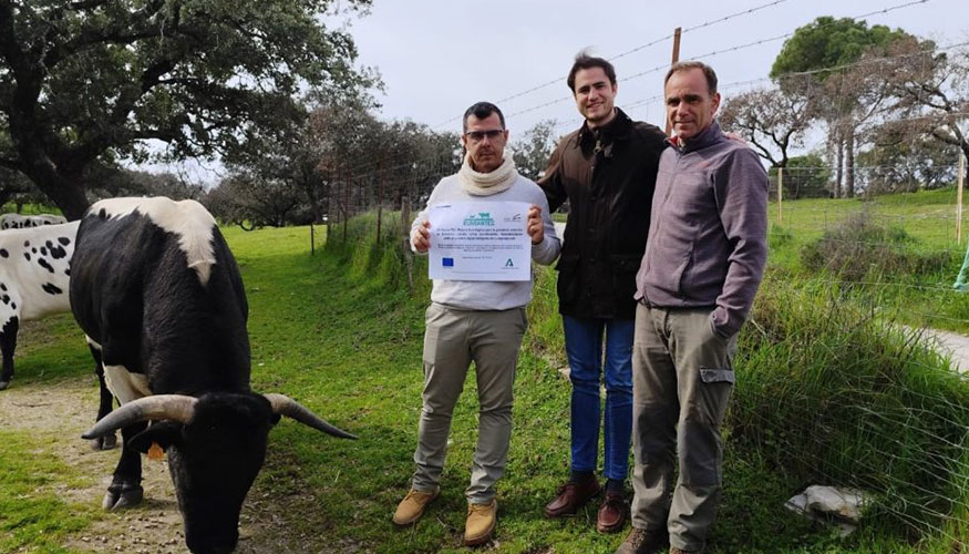 Visita del Grupo Operativo Rumiantec a una ganadera de Berrenda en Negro y Berrenda en Colorado