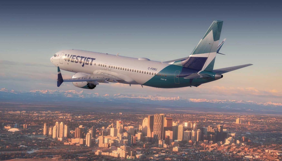 Avin Boeing 737 MAX de WestJet. Foto: Lufthansa Technik