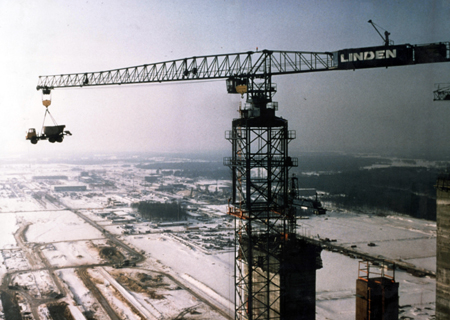 Gra torre de gran capacidad que fabricaba Linden en la dcada de los 70