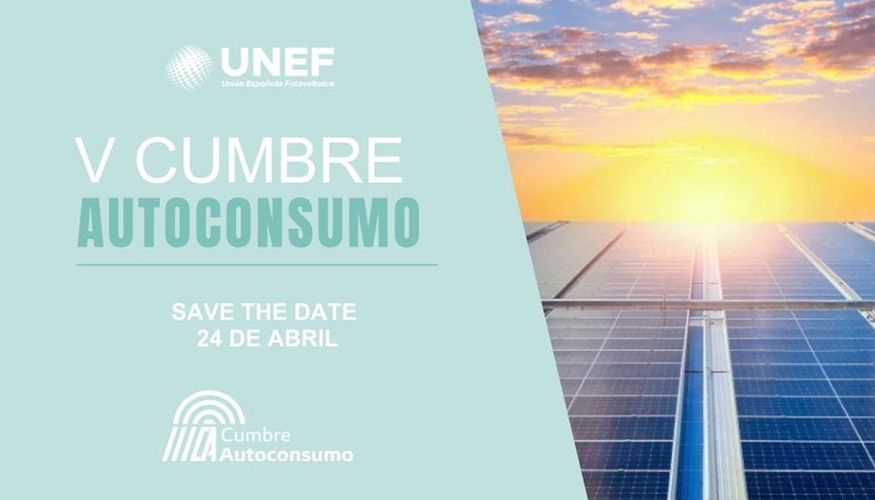 Ya est abierto el proceso de inscripcin para asistir a la V Cumbre de Autoconsumo de Unef