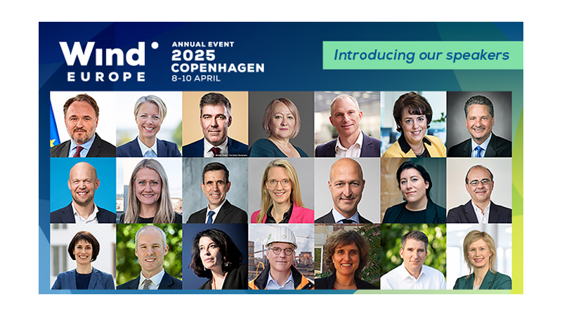 Algunos de los ponentes del programa de conferencias de WindEurope 2025, que se celebrar en Copenhague del 8 al 10 de abril...