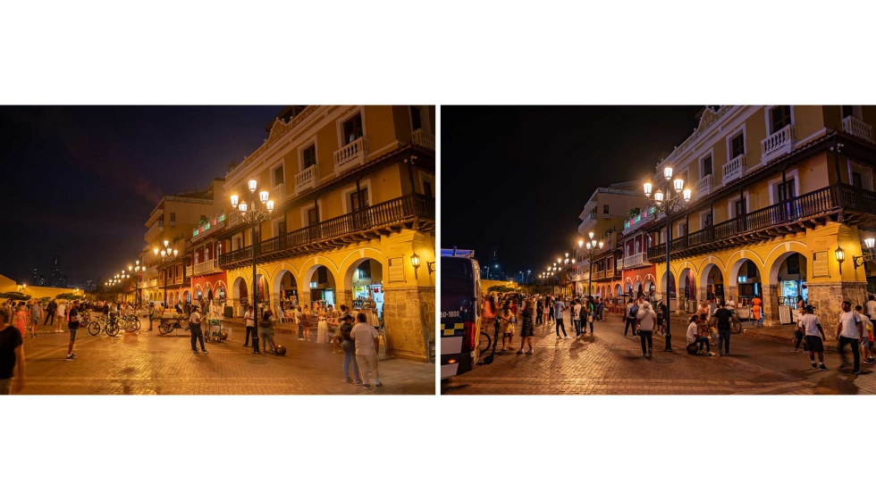 Un entorno seguro y vibrante en la plaza de los Coches, gracias a la iluminacin eficiente que mejora la experiencia de residentes y turistas...