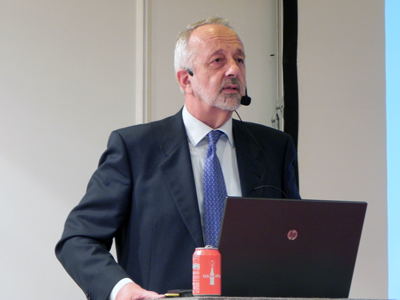 Miguel Abelle, director de la Asociacin Metal Packaging Europe en Espaa, durante su presentacin en Empack