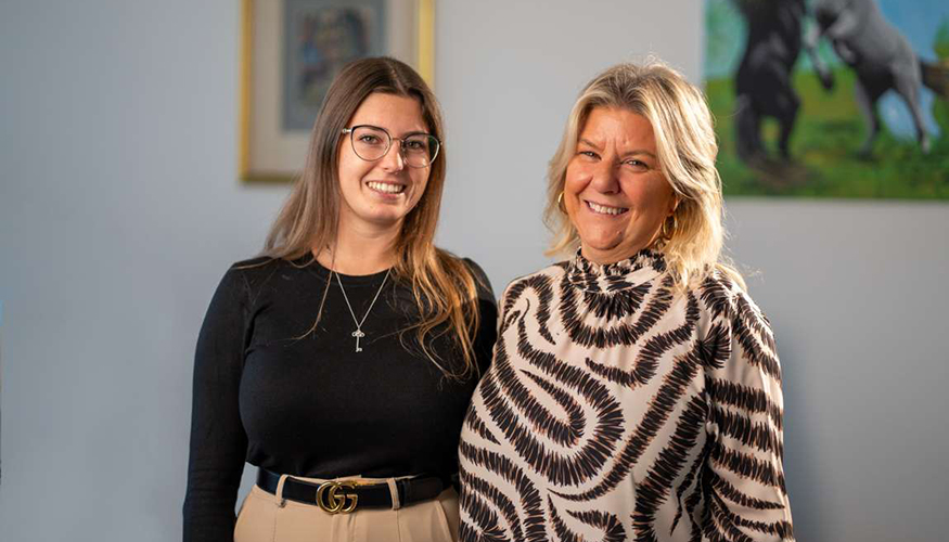 Patrizia Leoni, CEO de Eurotrol, junto a su hija Martina Tosoni