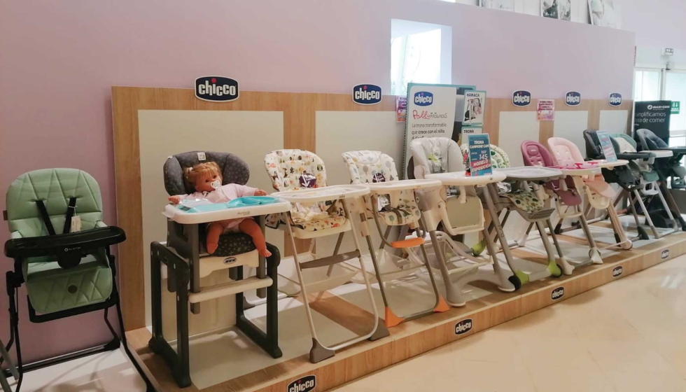 Las zonas dedicadas a la puericultura cuentan con amplios espacios de exposici�n de productos