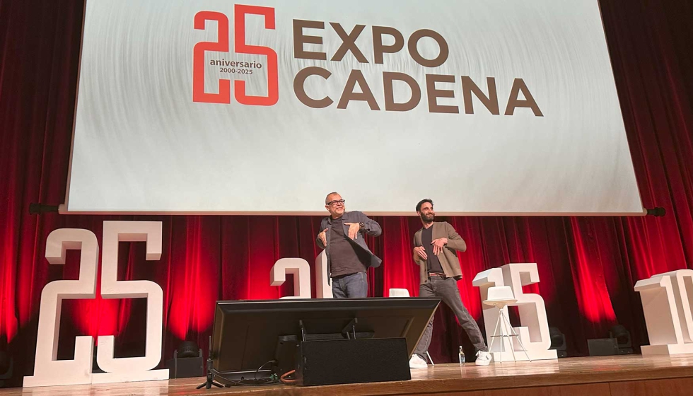 Arturo Gonzlez y Dani Rovira en su intervencin en el Congreso ExpoCadena