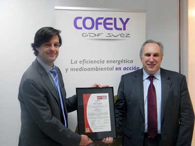 El director general de Cofely en Espaa, Didier Maurice (derecha)...