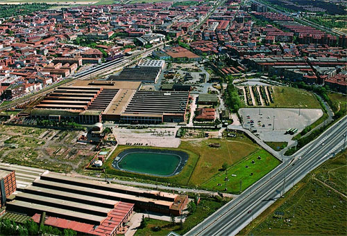 Aerial photo of the factory of John Deere in Getafe (Madrid)