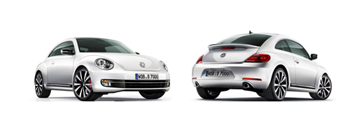 Escarabajo VW Modelo 2011 (Vista frontal y trasera)