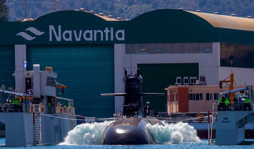 Botadura del Submarino 'Isaac Peral' (S-81)