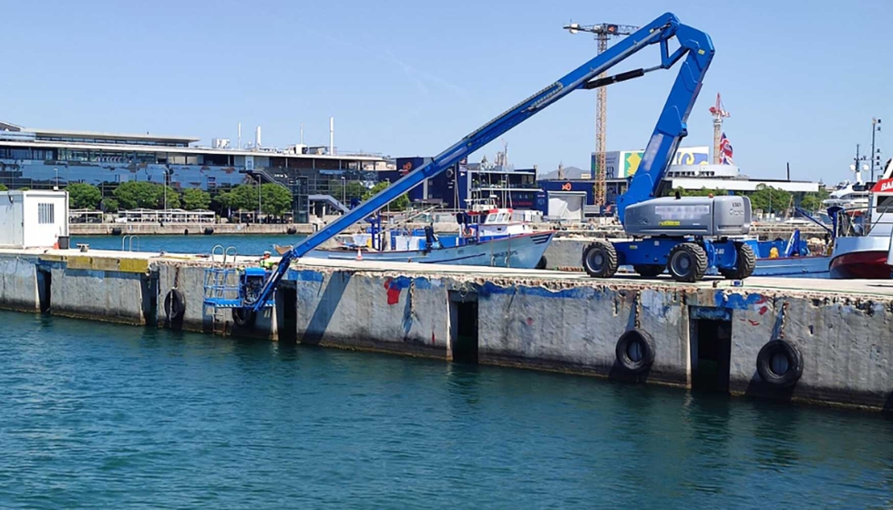 Para el muelle se han empleado Propam Repar Techno Fluid y Propam Repar Techno para la reparacin y refuerzo estructural del hormign...