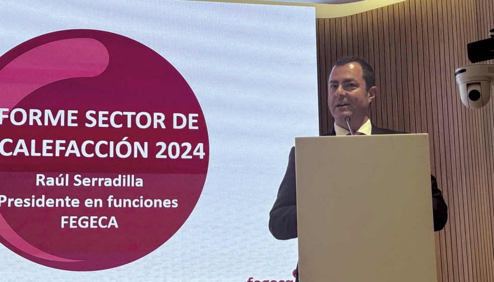 Ral Serradilla, presidente en funciones de Fegeca, fue el encargado de presentar el Informe del Sector de la Calefaccin 2024...