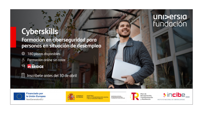 Foto de Incibe y Fundacin Universia impulsan la capacitacin en ciberseguridad con el programa CyberSkills