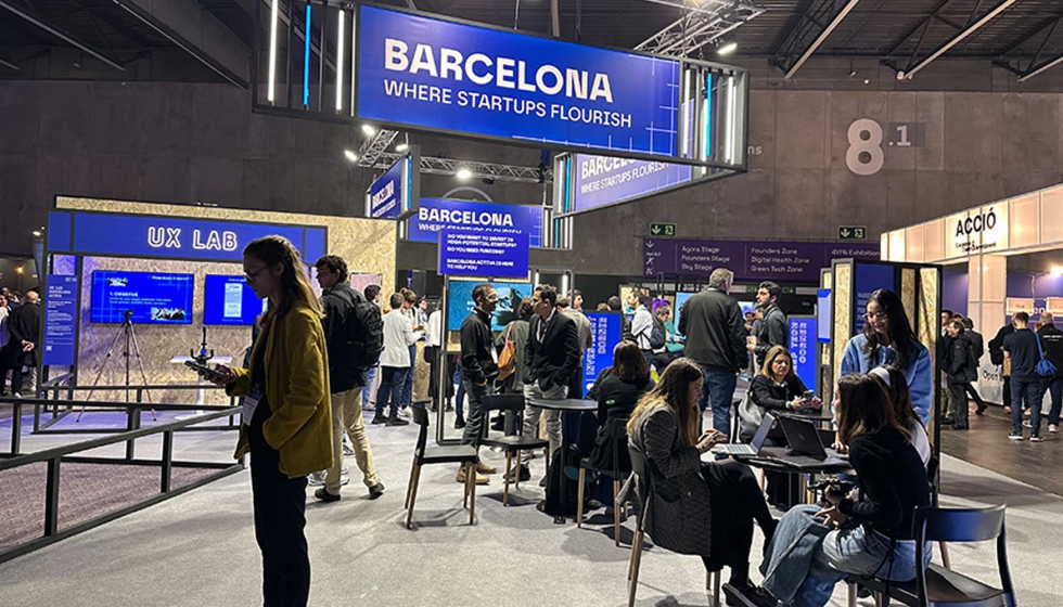 Una de las reas del stand de Barcelona Activa, donde tambin se expusieron empresas tecnolgicas emergentes