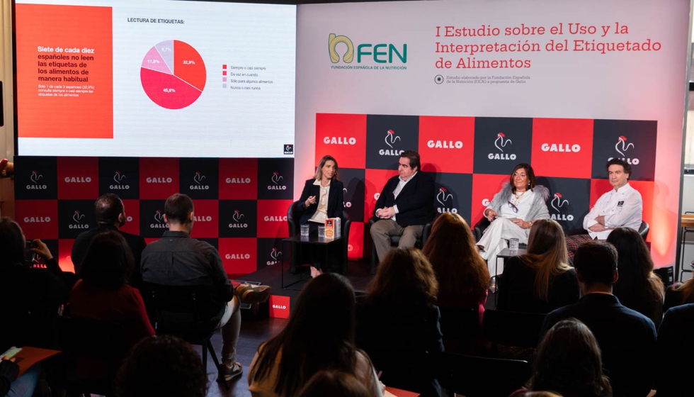 Un momento del acto de presentacin del I Estudio sobre el Uso y la Interpretacin del Etiquetado de Alimentos