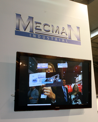 Los asistentes al stand de Mecman pudieron probar la nueva tecnologa de Realidad Aumentada y as poder ver el producto en 3D...